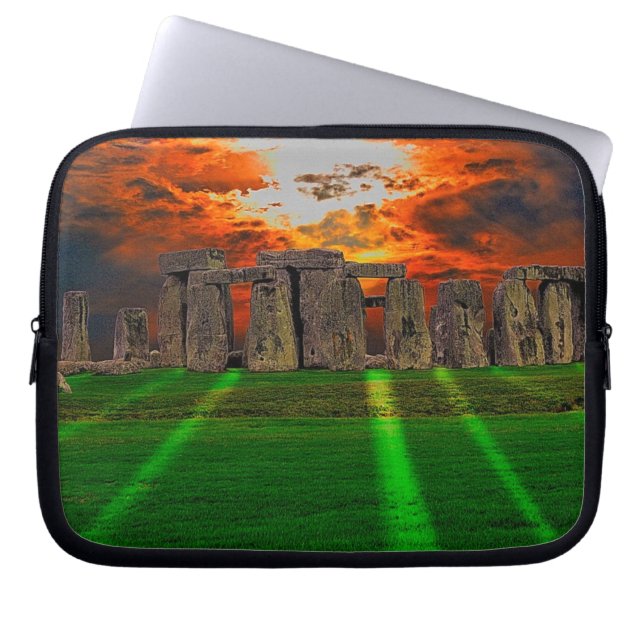 Stonehenge Celtic Standing Stones in Brittannië Laptop Sleeve (Voorkant)