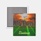 Stonehenge Celtic Standing Stones in Brittannië Magneet (Voorkant / Achterkant)