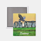 Stonehenge Celtic Standing Stones in Brittannië Magneet (Voorkant / Achterkant)