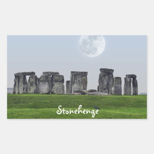 Stonehenge Celtic Standing Stones in Brittannië Rechthoekige Sticker (Voorkant)