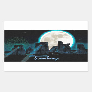 Stonehenge Celtic Standing Stones in Brittannië Rechthoekige Sticker