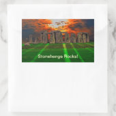 Stonehenge Celtic Standing Stones in Brittannië Rechthoekige Sticker (Tas)