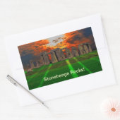 Stonehenge Celtic Standing Stones in Brittannië Rechthoekige Sticker (Envelop)