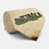 Stonehenge Celtic Standing Stones in Brittannië Stropdas (Opgerold)