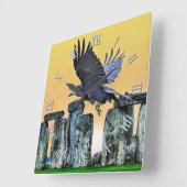 Stonehenge Celtic Standing Stones in Brittannië Vierkante Klok (Hoek)