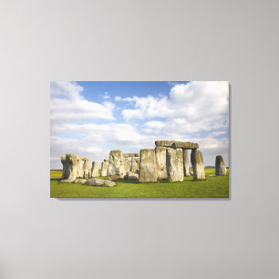 Stonehenge (circa 2500 v.Chr.), UNESCO Werelderfgo Canvas Afdruk