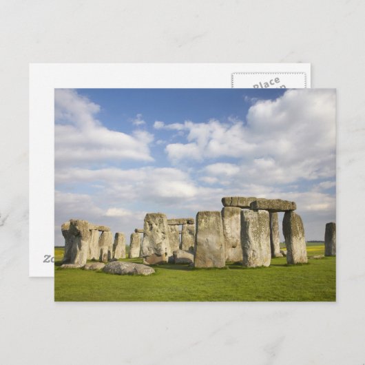 Stonehenge (circa 2500 v.Chr.), UNESCO World 2 Briefkaart (Voorkant / Achterkant)
