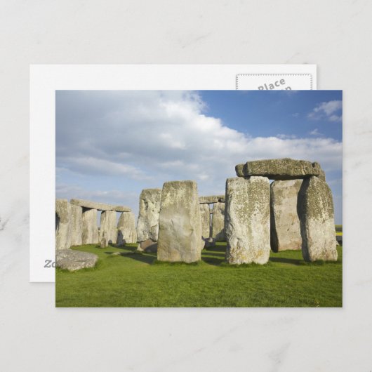 Stonehenge (circa 2500 v.Chr.), UNESCO World 3 Briefkaart (Voorkant / Achterkant)