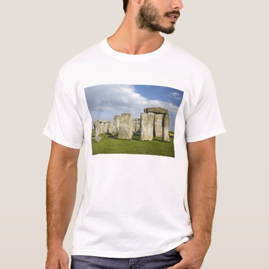 Stonehenge (circa 2500 v.Chr.), UNESCO World 3 T-shirt (Voorkant)