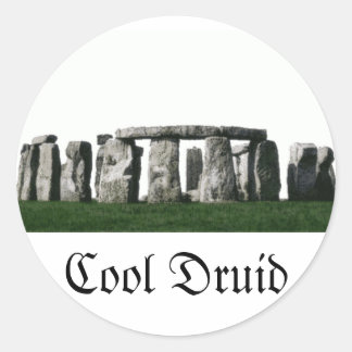 Stonehenge - Cool Druïd Ronde Sticker