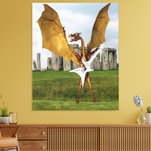 Stonehenge Draak Canvas Afdruk (Insitu (Woonkamer))