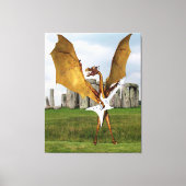 Stonehenge Draak Canvas Afdruk (Voorkant)