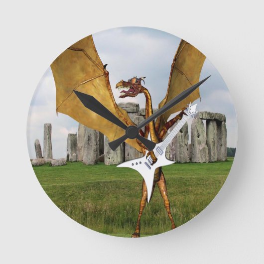 Stonehenge Dragon Ronde Klok (Voorkant)