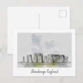 Stonehenge, Engeland Briefkaart (Voorkant / Achterkant)