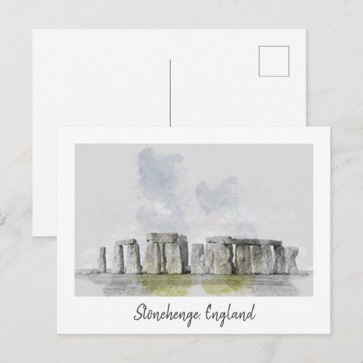 Stonehenge, Engeland Briefkaart (Voorkant / Achterkant)