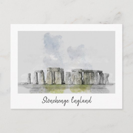 Stonehenge, Engeland Briefkaart (Voorkant)