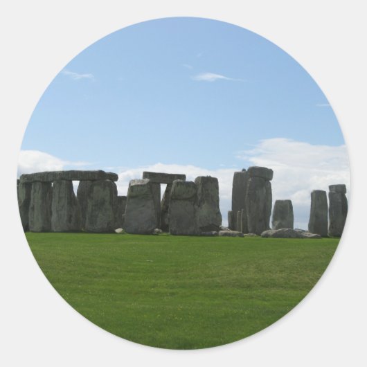 Stonehenge Engeland Landschapsfotografie Ronde Sticker (Voorkant)