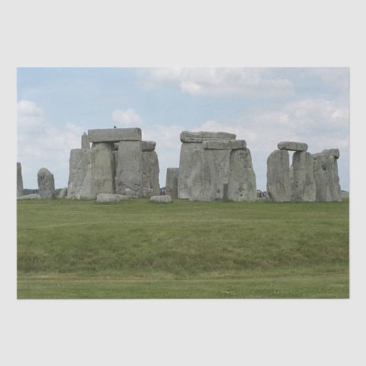 Stonehenge Engeland op een bewolkte dag. Tissuepapier (Voorkant)