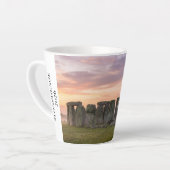 Stonehenge Engeland Oude Stenen Cirkel Latte Mok (Linkerhoek)
