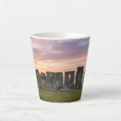 Stonehenge Engeland Oude Stenen Cirkel Latte Mok (Voorkant)