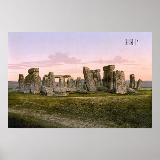 Stonehenge, Engeland rond 1900 Poster (Voorkant)