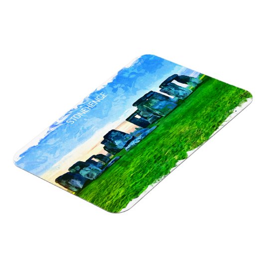 Stonehenge Engeland Schilderij Magneet (Linkerzijde)