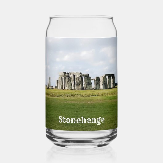 Stonehenge Engeland Souvenir Blikje Glas (Voorkant)