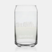 Stonehenge Engeland Souvenir Blikje Glas (Achterkant)