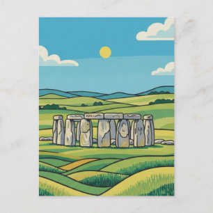 Stonehenge Engeland Verenigd Koninkrijk Reizen Briefkaart
