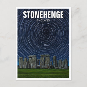 Stonehenge Engeland Verenigd Koninkrijk Startrails Briefkaart