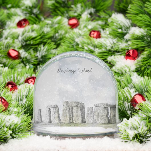 Stonehenge England Ancient World – Historic Sneeuwbol (Kerstmis)