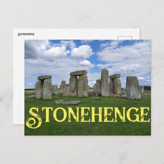 Stonehenge England Briefkaart (Voorkant / Achterkant)