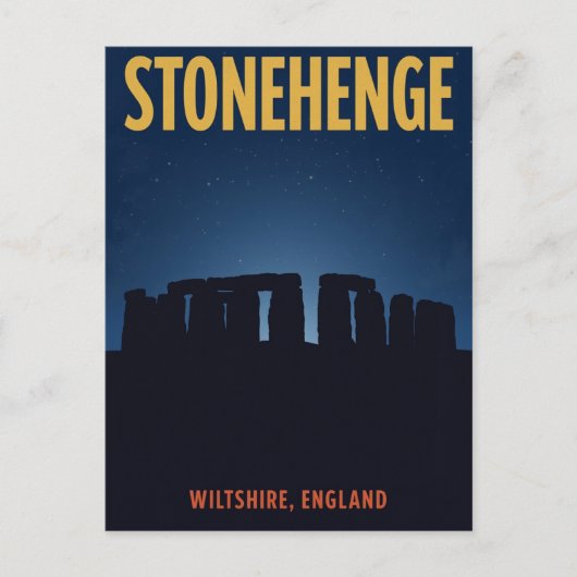 Stonehenge England Landmark Briefkaart (Voorkant)