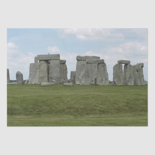 Stonehenge England op een bewolkte dag. Tissuepapier (Voorkant)
