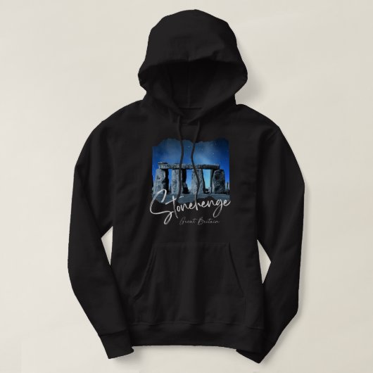 Stonehenge England Souvenir - Stonehenge At Night Hoodie (Design voorkant)