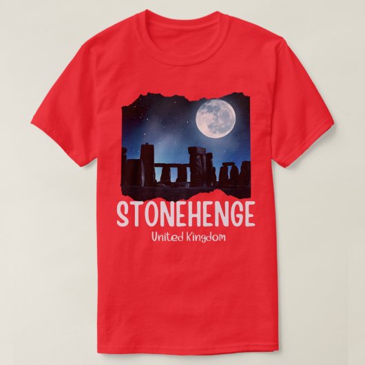 Stonehenge England SouvenirStonehenge bij Night101 T-shirt (Design voorkant)