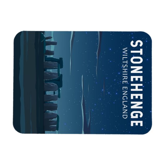 Stonehenge England Travel  Art Magneet (Horizontaal)