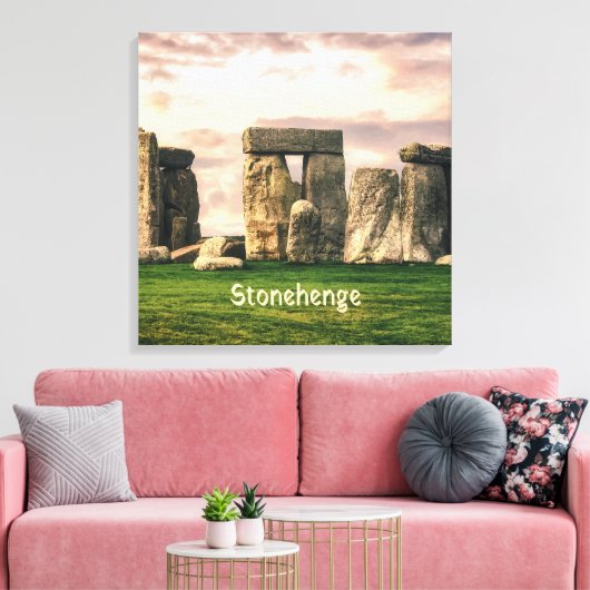 Stonehenge England UK Canvas Afdruk (Insitu (Woonkamer))
