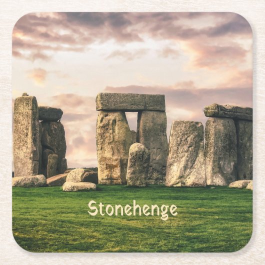 Stonehenge England UK Kartonnen Onderzetters (Voorkant)