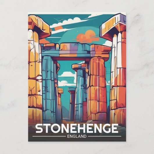 Stonehenge England Wiltshire Werelderfgoed Briefkaart (Voorkant)