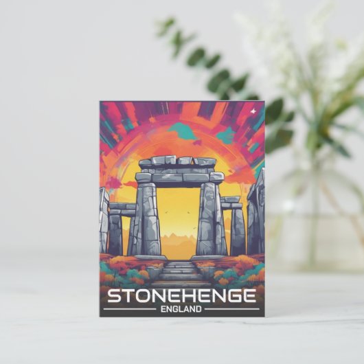 Stonehenge England Wiltshire Werelderfgoed Briefkaart (Staand voorkant)