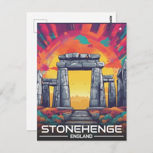 Stonehenge England Wiltshire Werelderfgoed Briefkaart (Voorkant / Achterkant)