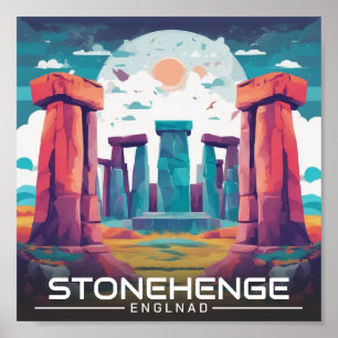 Stonehenge England Wiltshire Werelderfgoed Poster