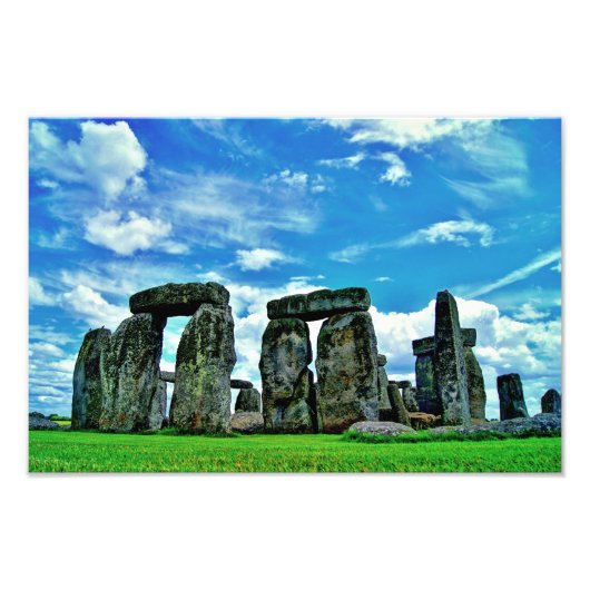 Stonehenge Foto Afdruk (Voorkant)