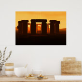 stonehenge in the sunset, poster (Keuken)