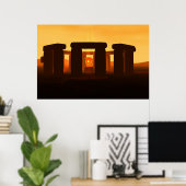 stonehenge in the sunset, poster (Thuiskantoor)