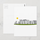 Stonehenge Landmark Briefkaart (Voorkant / Achterkant)