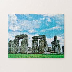 Stonehenge Landmark Wiltshire England Foto Legpuzzel