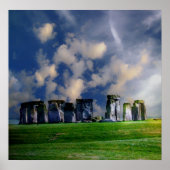 Stonehenge Landschap Poster (Voorkant)
