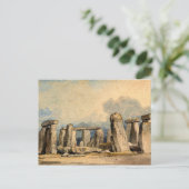 Stonehenge, landschap, schilderij briefkaart (Staand voorkant)
